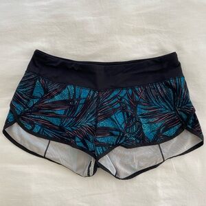 Teal Lululemon Speed Short - size 6